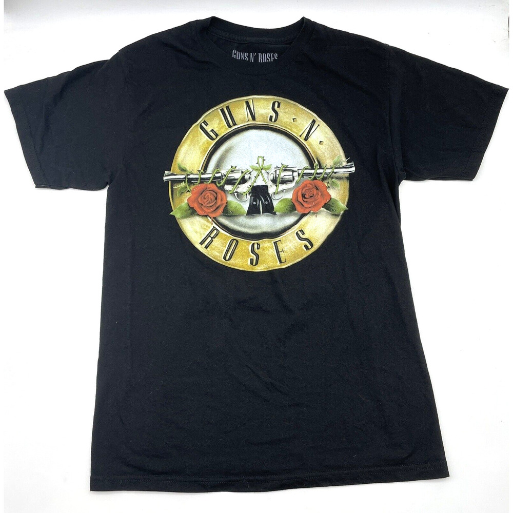 2020 Guns N Roses Graphic Print Black Crewneck Short Sleeve Tshirt Men's M